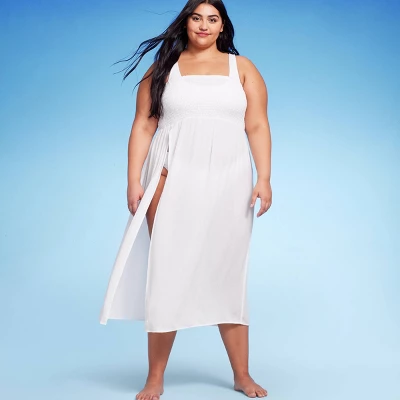 Women's Smocked High Slit Convertible Cover Up Dress - Wild Fable™ - Image 9