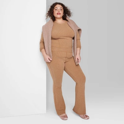 Women's Ribbed Flare Leggings - Wild Fable™ - Image 4