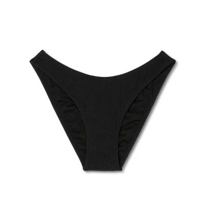 Women's Pucker Textured High Leg Cheeky Bikini Bottom - Wild Fable™ - Image 5