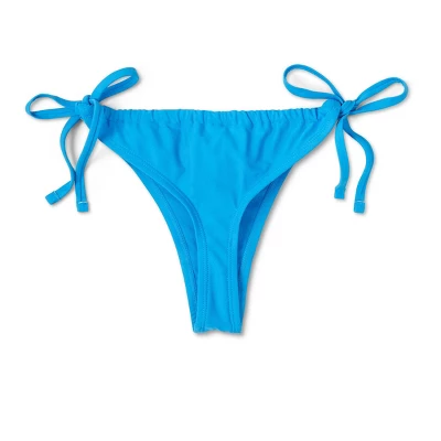 Women's Side-Tie Adjustable Coverage Bikini Bottom - Wild Fable™ Blue - Image 5