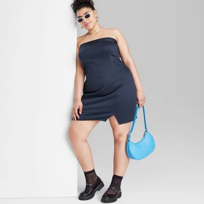 Women's Strapless Ponte Knit Tube Mini Bodycon Dress - Wild Fable™ - Image 4