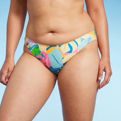 Women's Cheeky Bikini Bottom - Wild Fable™ Multi Tropical Print - Image 3