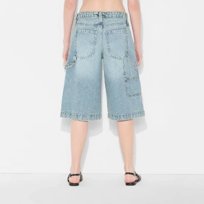 Women's Low-Rise Denim Skater Shorts - Wild Fable™ - Image 2