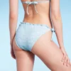 Women's Lace Detail Side-Tie Cheeky Bikini Bottom - Wild Fable™ Blue