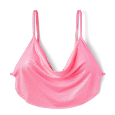 Women's Cowl Neck Longline Bralette Bikini Top - Wild Fable™ Pink Shine - Image 5