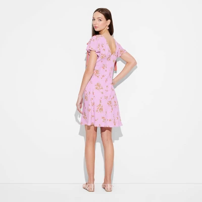 Women's Flutter Short Sleeve Mini A-Line Dress - Wild Fable™ - Image 2