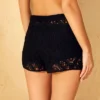 Women's Drawstring Crochet Swim Cover Up Shorts - Wild Fable™