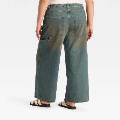 Women's Mid-Rise Wide Leg Jeans - Wild Fable™