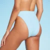 Women's Ribbed High Leg Cheeky High Waist Bikini Bottom - Wild Fable™