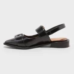 Women's Peyton Double Buckle Slingback Flats With Memory Foam Insole - Wild Fableā¢